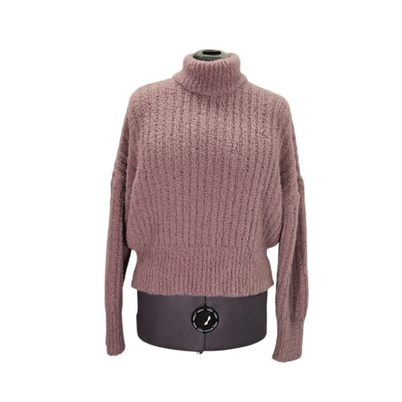 REI Sweaters - REI Co-op Farlands‎ Crop Sweater Women’s Size Large Mock Neck Drop Shoulder